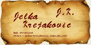 Jelka Krejaković vizit kartica